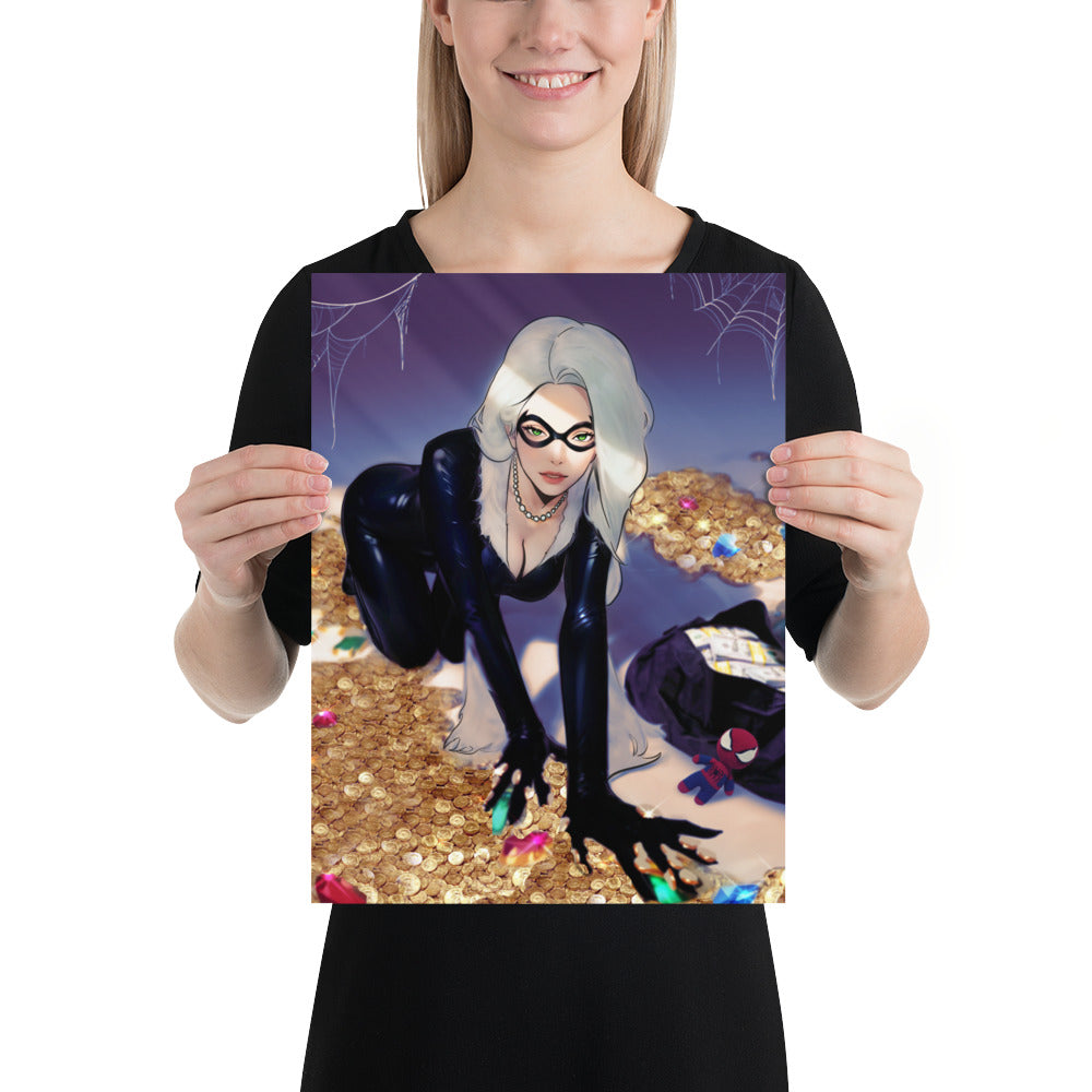 Black Cat MARVEL Art Print Poster