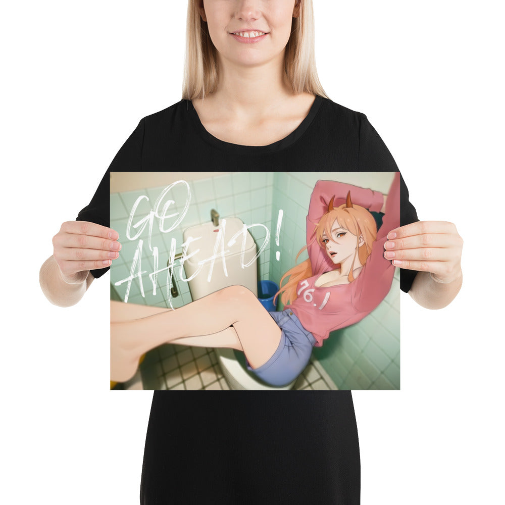 Power Chainsawman Anime Art Print Poster