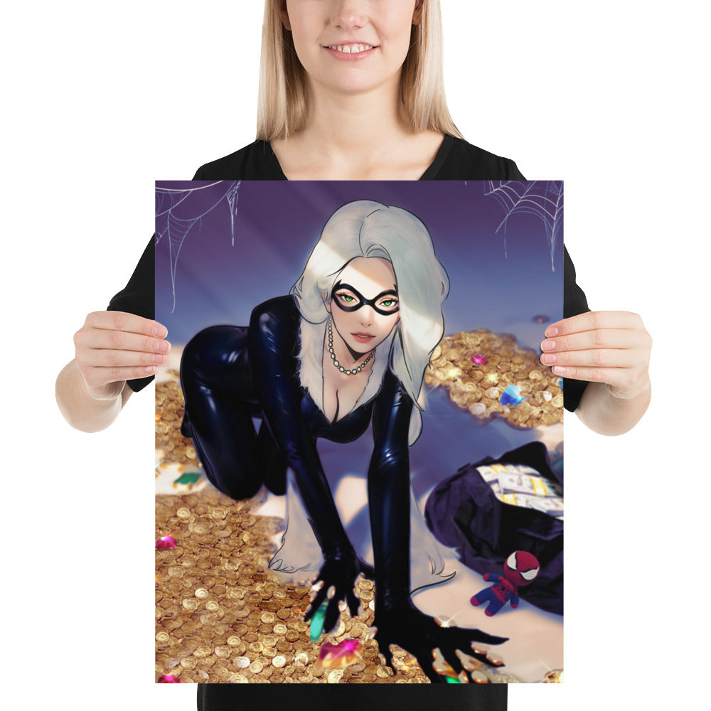 Black Cat MARVEL Art Print Poster