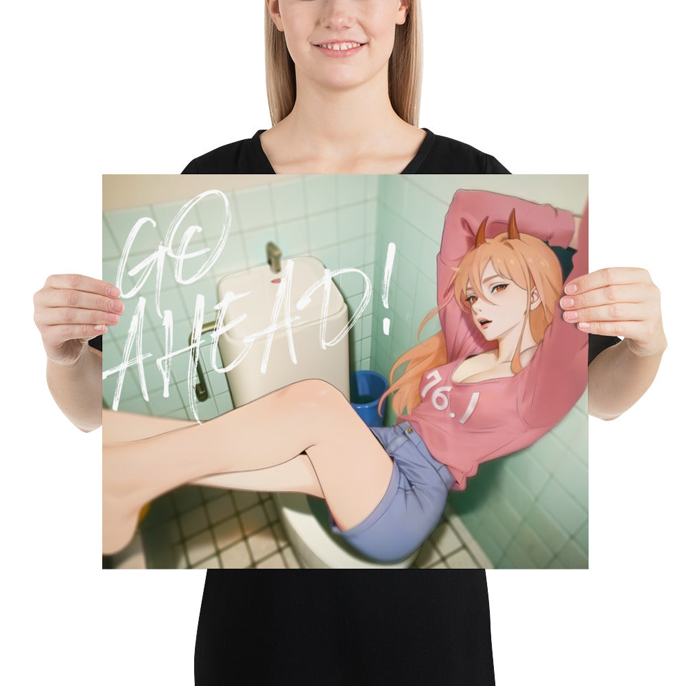 Power Chainsawman Anime Art Print Poster