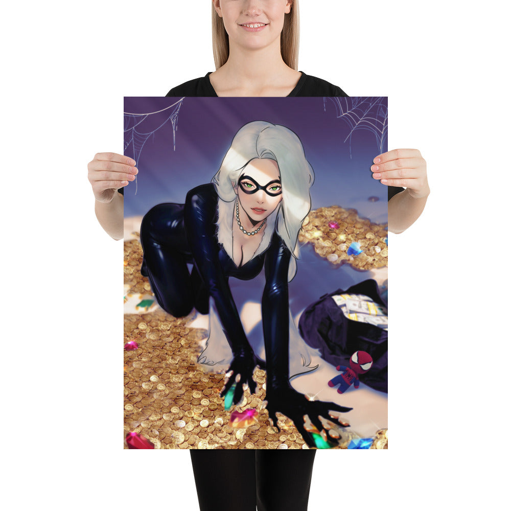 Black Cat MARVEL Art Print Poster