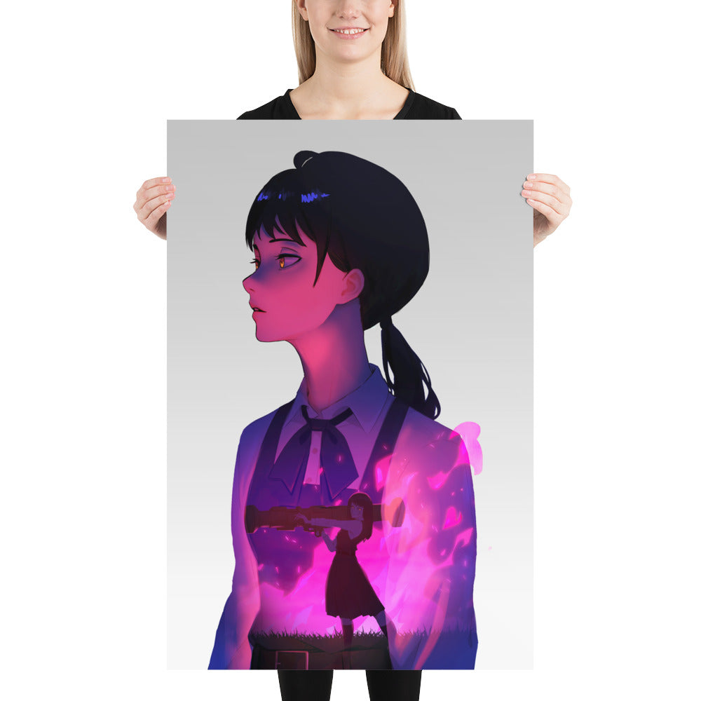 Chainsaw Man Asa/Yoru Art Print Poster