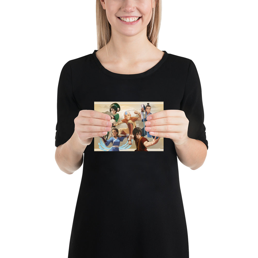 Avatar The Last Airbender Gang Art Print Poster