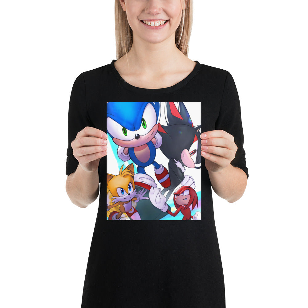 Sonic The Hedgehog (Sonic 3 Inspired) Art Print Poster