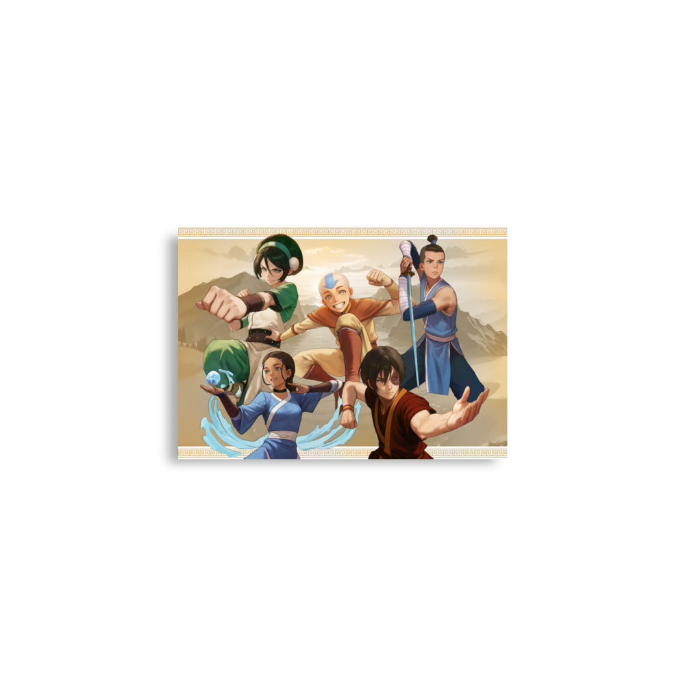 Avatar The Last Airbender Gang Art Print Poster