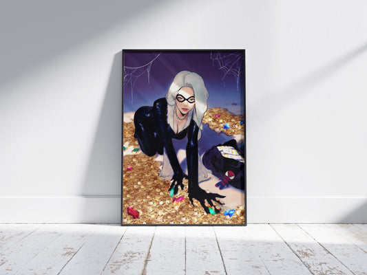 Black Cat MARVEL Art Print Poster
