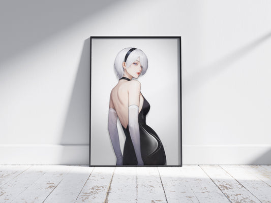 2B Nier Automata Video Game Art Print Poster