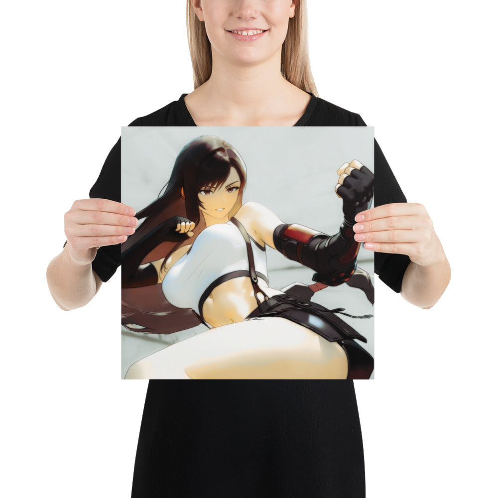 Tifa Final Fantasy Video Game Art Print Poster