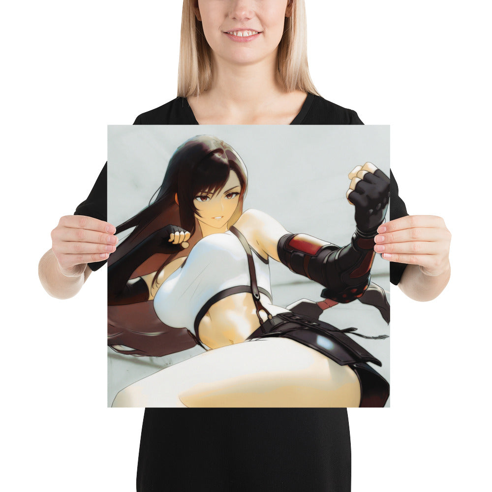 Tifa Final Fantasy Video Game Art Print Poster