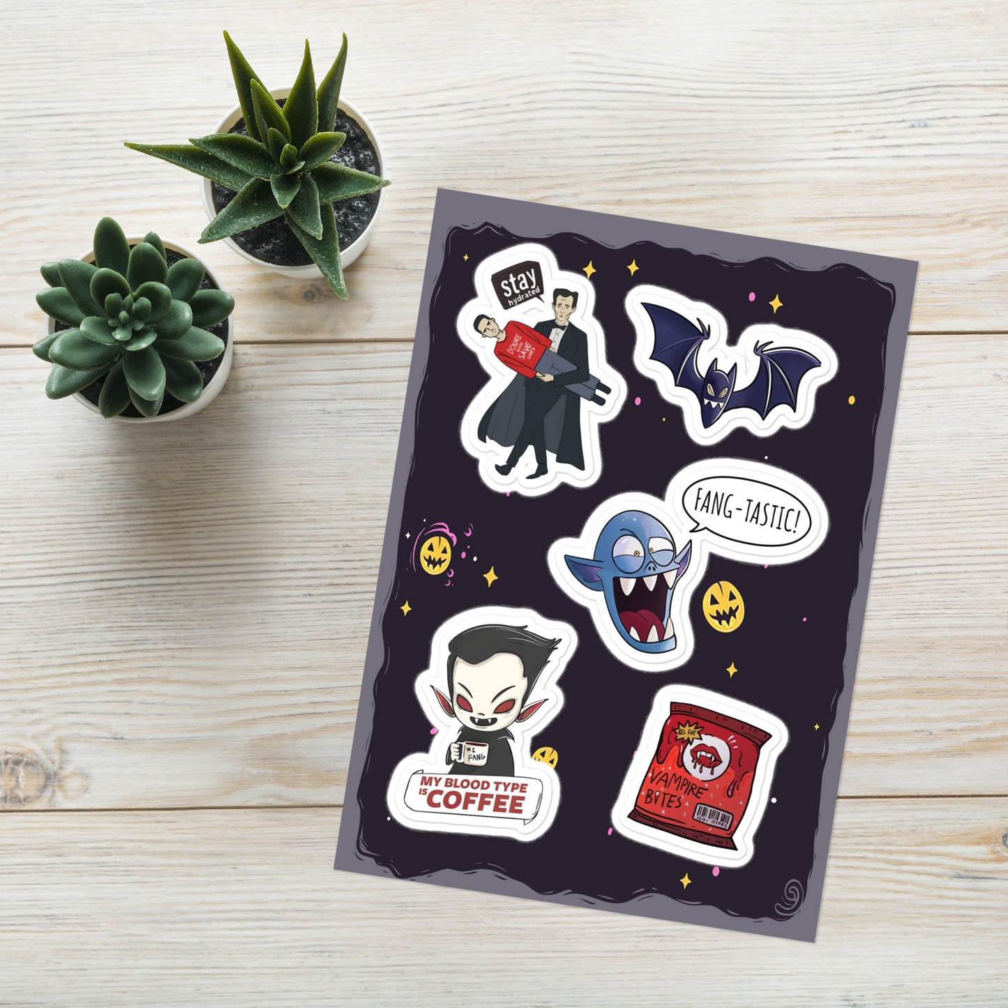 "Vamp-tastic" Vampire-Themed Sticker Collection